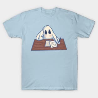 Ghostie Studying For Finals T-Shirt